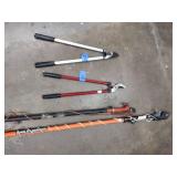 Fiskars Chain Drive Pruner, (2) Bypass Loppers, Chain Pruner