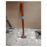 Pick Axe, Felling Axe,  Kobalt 10LB Sledge Hammer, Red sledge hammer