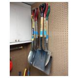 (7) Shovels: Taper Mouth, Square Mouth, Round Point, Mini digging