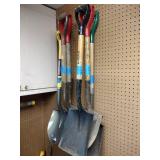 (7) Shovels: Taper Mouth, Square Mouth, Round Point, Mini digging