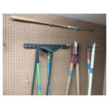 Ames dandelion Weeder, Stand-up weeder, Post hole digger, Hoe, Shrub Rake and one other
