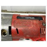 3 corded power tools: Milwaukee Magnum Hammer Drill, Milwaukee Reversing Drill, MHT 750 Heat Gun