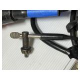 3 corded power tools: Milwaukee Magnum Hammer Drill, Milwaukee Reversing Drill, MHT 750 Heat Gun