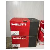 6 boxes of  Hilti Conduit Clips hardware
