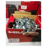 6 boxes of  Hilti Conduit Clips hardware
