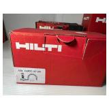 6 boxes of  Hilti Conduit Clips hardware