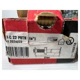 Hilti Concrete nails X-C 22, (3) Hilti Gun Pegs, Ramset tie strap holders. Greenlee d-subminiature panel punch.