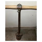 (5) Shovels: Square Mouth, Ames Round Point Digging, Ames Transfer Square, Vintage Hole digger