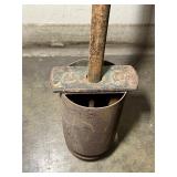 (5) Shovels: Square Mouth, Ames Round Point Digging, Ames Transfer Square, Vintage Hole digger