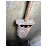 (5) Shovels: Square Mouth, Ames Round Point Digging, Ames Transfer Square, Vintage Hole digger