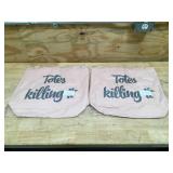 Lot of 2 - "Totes Killing It" Tote Bag