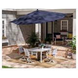 Allen Roth 10-ft Commercial Market Umbrella - Navy