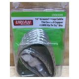 Uriah 14" Ground Strap Cable Tin Coated Copper 4 AWG Up To 3/8" Dia