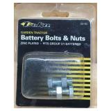 Lot of Deka Battery Cable Lugs, Cable Bolts, and Battery Bolts & Nuts