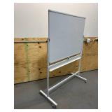 Double Sided White Board on Casters