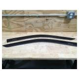 APLIT Rear View Mirror Visor Guards and Rain Eyebrow Set