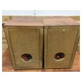 Custom Made Speaker Set with Dual Woofer Cabinets and Small Tweeter Speakers