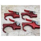 Set of 4 Red Aluminum Trigger Locks