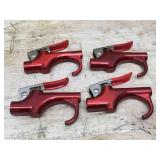 Set of 4 Red Aluminum Trigger Locks