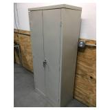 Metal Storage Cabinet with Locking Doors and Shelves