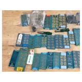 Large Lot of Cutting Tool Inserts and End Mills