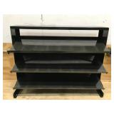 Heavy-Duty Metal Shelf Organizer with Three Adjustable Tiers