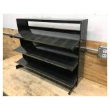 Heavy-Duty Metal Shelf Organizer with Three Adjustable Tiers
