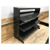 Heavy-Duty Metal Shelf Organizer with Three Adjustable Tiers