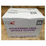 TAC Global Solutions Powdered Free Nitrile Gloves XL (Box of 1000)