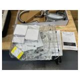 GLACIER BAY Bratten 33 in. Drop-In 60/40 Double Bowl 18 Gauge Stainless Steel Kitchen Sink with Pull-Down Faucet