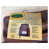 PRICE 10 Pocket Heavy Duty Oil Tanned Leather Tool Pouch Model P-2200 with 2" Leather Belt Model PLB-OT2 (10022420)