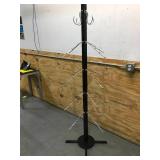 Lot of 2 Black Metal Rotating Display Stands