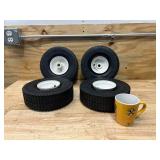 Lot of 4 Garden/Utility Tires 4.10/3.50-4 Max Load 450 LBS at 30 PSI Cold