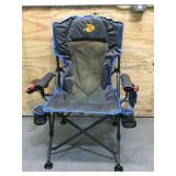Bass Pro Shops Lunker Lounger Fishing Chair - Gray/Blue (Retail $99.99)