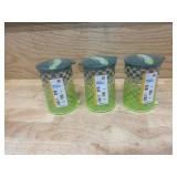 Lot of 3- Pickle Storage Flip Jars