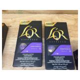 LOR ESPRESSO Lot of 13 Boxes of- Ground Coffee Capsules (expiration date of 8/24)