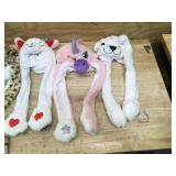 Lot of Multiple Animal Hats For Children