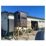 Brand New 5 1/2' x 6' Octagonal Camouflage Deer/Hunting Blind With Wood Stairs