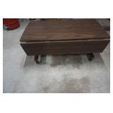 Wheeled Table With Collapsible Legs