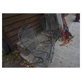 2 - Metal Mesh Patio Chairs