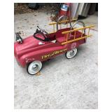 Vintage Fire Engine #9 Fire Truck Pedal Car