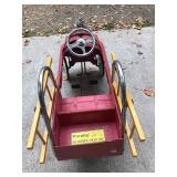 Vintage Fire Engine #9 Fire Truck Pedal Car