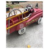 Vintage Fire Engine #9 Fire Truck Pedal Car
