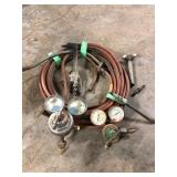 Acetylene Torch Cutting Head With Gauges and 25