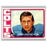 Johnny Unitas 1972 Topps #165 Vintage Football Card