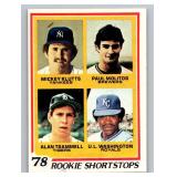 Paul Molitor / Alan Trammel RC 1978 Topps #707 Rookie Shortstops Vintage Baseball Card