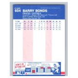 Barry Bonds RC 1987 Fleer #604 Rookie Baseball Card