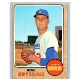Don Drysdale 1968 Topps #145 Vintage Baseball Card