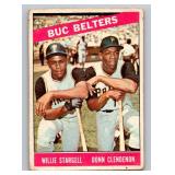 Willie Stargell / Don Clendenon 1966 Topps Buc Belters #99 Vintage Baseball Card