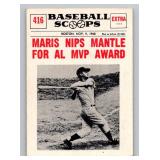 Roger Maris 1961 Nu-Cards Baseball Scoops #146 Vintage Baseball Card